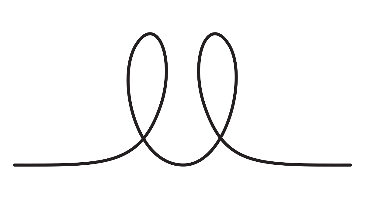Wellabe double Ls line art.